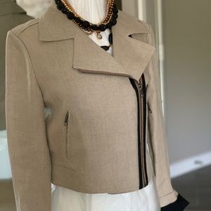 COPY - Theory cropped linen jacket